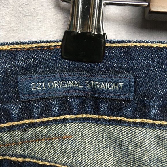 Lucky Brand Mens 221 Straight Fit Blue Jeans size 40x32 Cotton Denim Zipper Fly - Picture 7 of 10